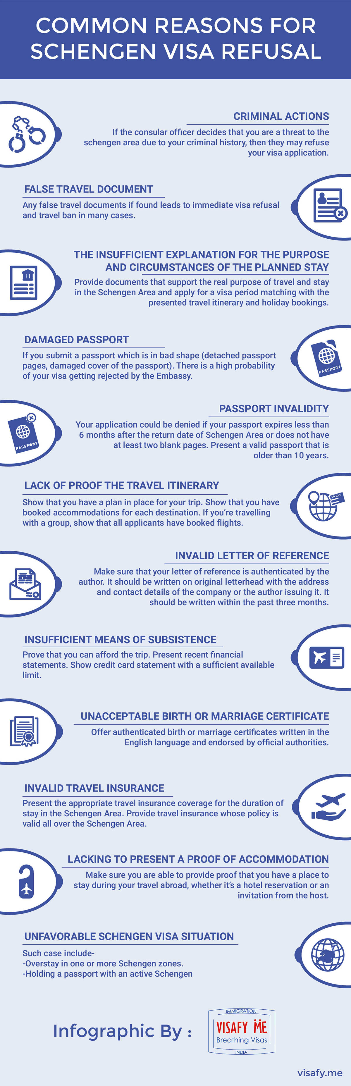 Common Reason For Schengen Visa Refusal